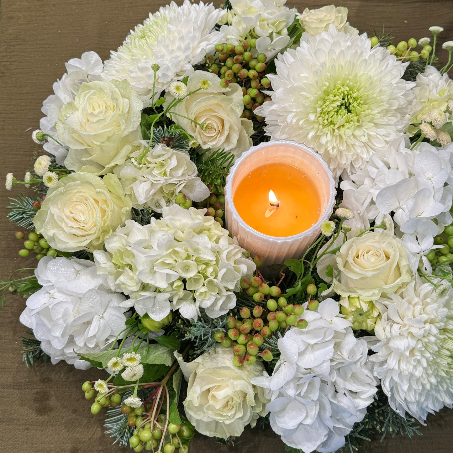 White Christmas Wreath