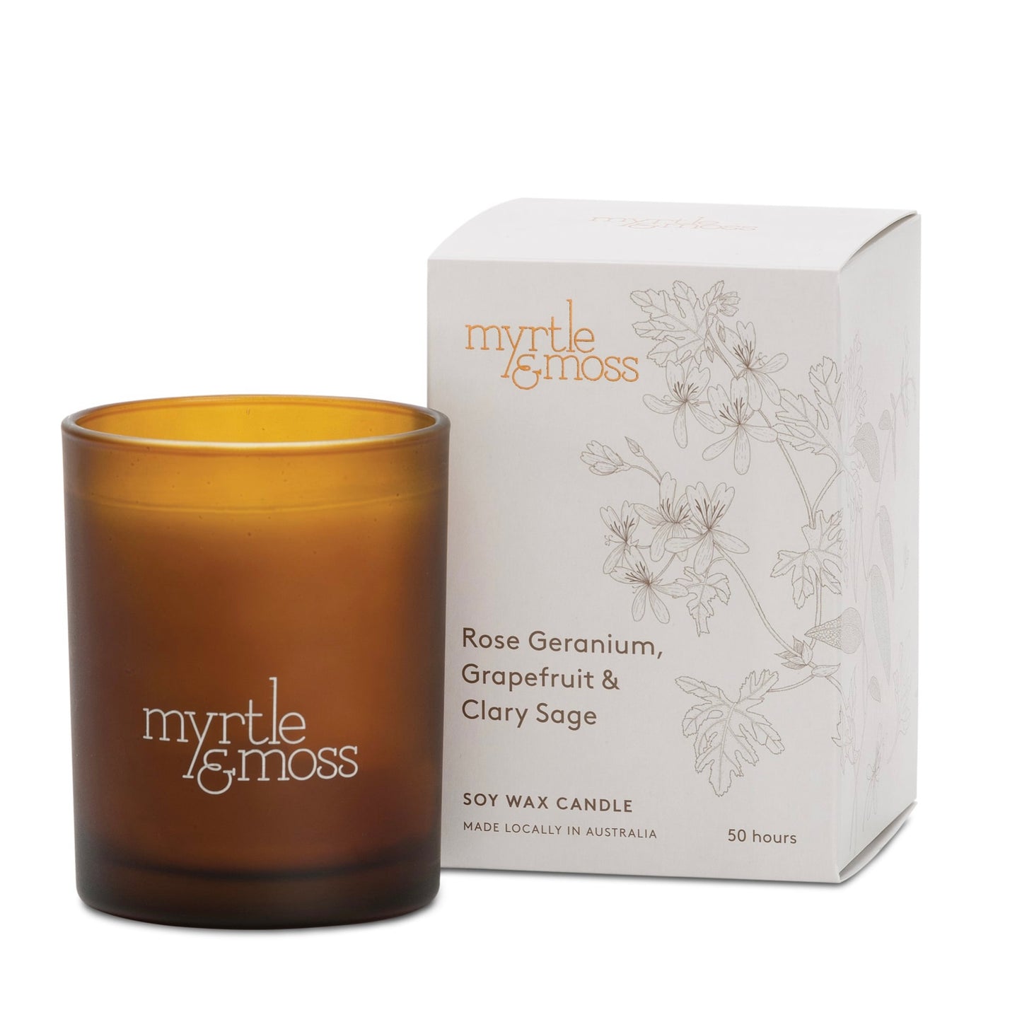 Myrtle & Moss Soy wax candle