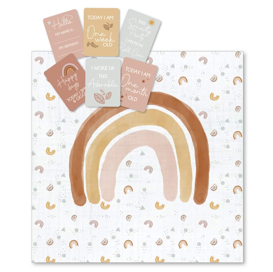 RAINBOW MILESTONE MUSLIN SET